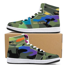 Load image into Gallery viewer, D16 High-Top Synthetic Leather Sneakers - White