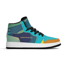 Load image into Gallery viewer, Children High-Top Synthetic Leather Sneakers