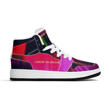 Load image into Gallery viewer, Children High-Top Synthetic Leather Sneakers