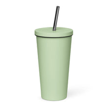 Load image into Gallery viewer, Insulated tumbler with a straw