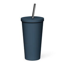 Load image into Gallery viewer, Insulated tumbler with a straw
