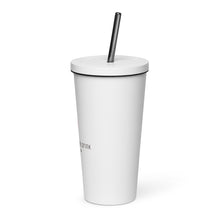 Load image into Gallery viewer, Insulated tumbler with a straw