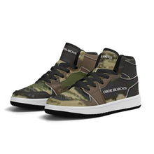 Load image into Gallery viewer, Children High-Top Synthetic Leather Sneakers