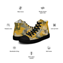 Load image into Gallery viewer, Men’s high top canvas shoes