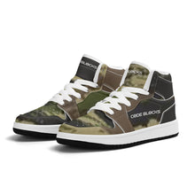 Load image into Gallery viewer, Children High-Top Synthetic Leather Sneakers