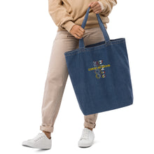 Load image into Gallery viewer, Organic denim tote bag
