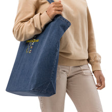 Load image into Gallery viewer, Organic denim tote bag