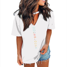 Load image into Gallery viewer, Short Sleeve Cutout Loose Top