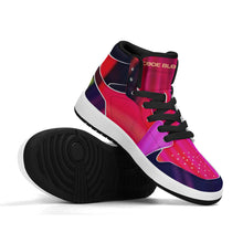Load image into Gallery viewer, Children High-Top Synthetic Leather Sneakers