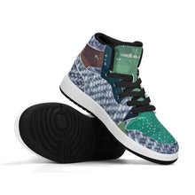 Load image into Gallery viewer, Children High-Top Synthetic Leather Sneakers