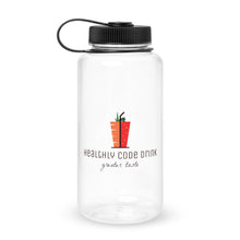 Load image into Gallery viewer, Wide mouth plastic water bottle