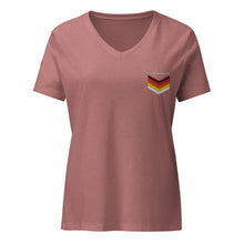Load image into Gallery viewer, Women’s relaxed v-neck t-shirt
