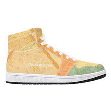 Load image into Gallery viewer, D16 High-Top Synthetic Leather Sneakers - White