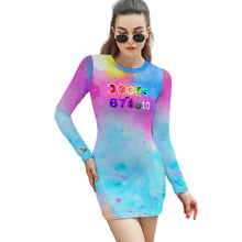 Load image into Gallery viewer, Women's Elegant Long Sleeve Skinny Dress