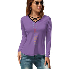 Load image into Gallery viewer, Women's V-Neck Long Sleeve T-Shirt