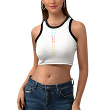 Load image into Gallery viewer, Women's Cropped Slim Racer Tank Top