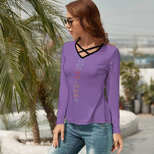 Load image into Gallery viewer, Women's V-Neck Long Sleeve T-Shirt