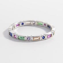 Load image into Gallery viewer, 925 Sterling Silver Inlaid Zircon Ring