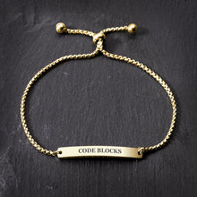 Load image into Gallery viewer, Engraved ID Bar Bracelet