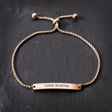 Load image into Gallery viewer, Engraved ID Bar Bracelet