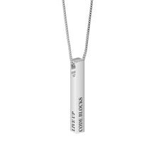 Load image into Gallery viewer, Engraved Vertical 3D Bar Necklace