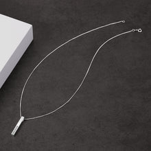 Load image into Gallery viewer, Engraved Vertical 3D Bar Necklace