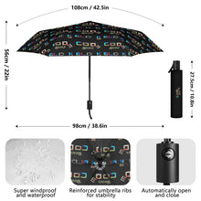 Load image into Gallery viewer, Lightweight Auto Open & Close Umbrella Printing Outside