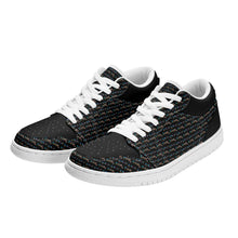 Load image into Gallery viewer, Men's White Low Top Skateboard Sneakers
