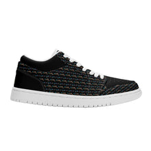 Load image into Gallery viewer, Men's White Low Top Skateboard Sneakers