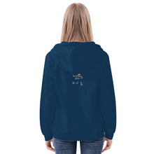 Load image into Gallery viewer, Women's All Over Print Zip Hoodie