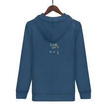 Load image into Gallery viewer, Women's All Over Print Zip Hoodie