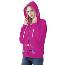 Load image into Gallery viewer, Women's All Over Print Zip Hoodie