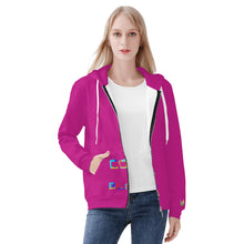 Load image into Gallery viewer, Women's All Over Print Zip Hoodie