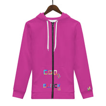 Load image into Gallery viewer, Women's All Over Print Zip Hoodie