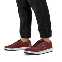 Load image into Gallery viewer, Mens Low Top Leather Sneakers