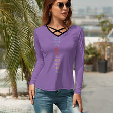 Load image into Gallery viewer, Women's V-Neck Long Sleeve T-Shirt