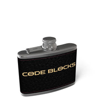 Load image into Gallery viewer, Leather Wrapped Hip Flask