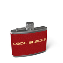 Load image into Gallery viewer, Leather Wrapped Hip Flask