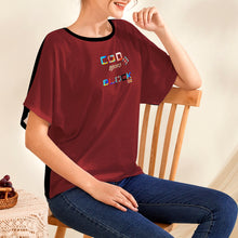 Load image into Gallery viewer, Women's Batwing Sleeve T-Shirt (Model T44)