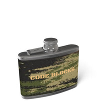 Load image into Gallery viewer, Leather Wrapped Hip Flask