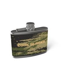 Load image into Gallery viewer, Leather Wrapped Hip Flask