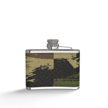 Load image into Gallery viewer, Leather Wrapped Hip Flask