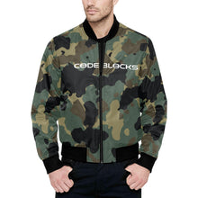 Load image into Gallery viewer, Men's All Over Print Quilted Bomber Jacket(Model H33)
