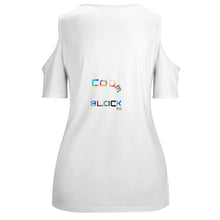 Load image into Gallery viewer, ACT off shoulder U-neck short sleeve top