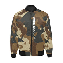 Load image into Gallery viewer, Men's All Over Print Quilted Bomber Jacket(Model H33)