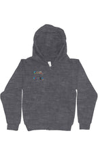 Load image into Gallery viewer, Youth Midweight Hooded Full-Zip Sweatshirt