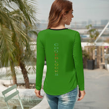 Load image into Gallery viewer, Women's V-Neck Long Sleeve T-Shirt