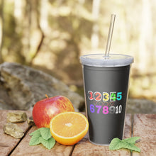 Load image into Gallery viewer, Plastic Tumbler with Straw