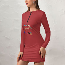 Load image into Gallery viewer, Women's Zipper Long Sleeve Hip Dress