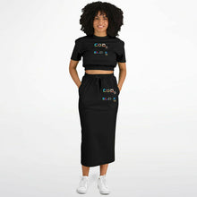 Load image into Gallery viewer, Sweatshirt and long pocket skirt set